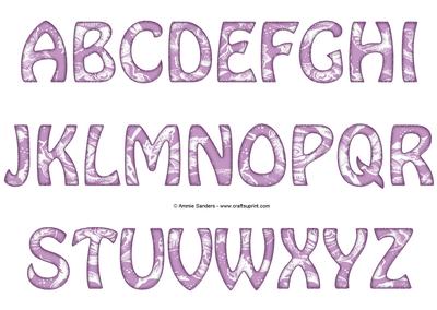 Vintage Rose Alphabet - Bright Shade