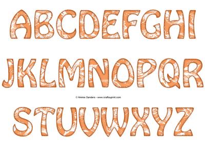 Vintage Rose Alphabet - Bright Shade