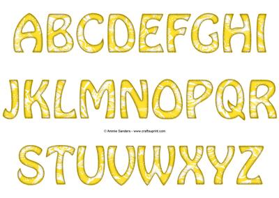 Vintage Rose Alphabet - Bright Shade