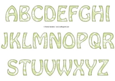 Vintage Rose Alphabet - Bright Shade