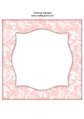 Vintage Rose 8x8 Blank Card Front - Earthy Shade