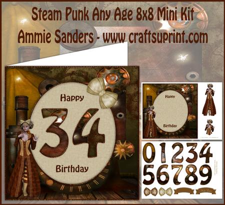 Steam Punk Any Age 8x8 Mini Kit