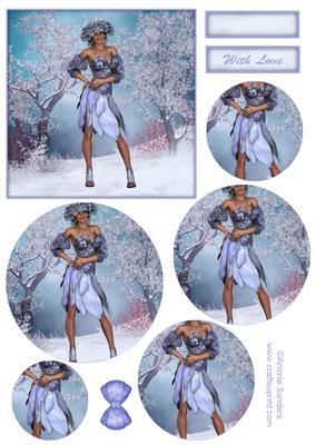 Mother Nature Winter Topper & Decoupage