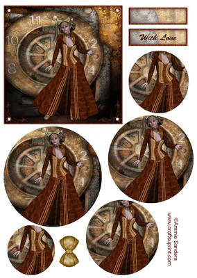 Southern Steam Punk Topper & Decoupage