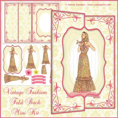 Vintage Fashion Beauty Fold Back Mini Kit