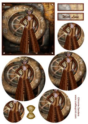 Southern Steam Punk Topper & Decoupage
