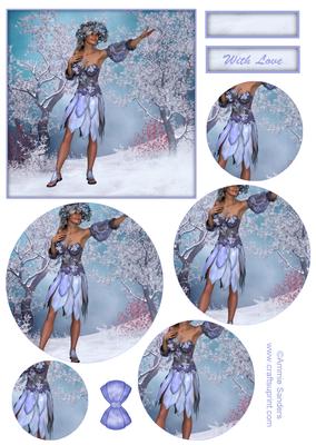 Mother Nature Winter Topper & Decoupage