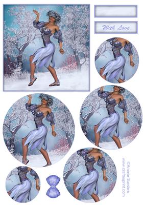 Mother Nature Winter Topper & Decoupage