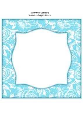 Vintage Rose 8x8 Blank Card Front - Bright Shade