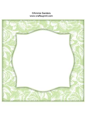 Vintage Rose 8x8 Blank Card Front - Bright Shade