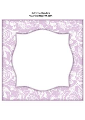 Vintage Rose 8x8 Blank Card Front - Bright Shade