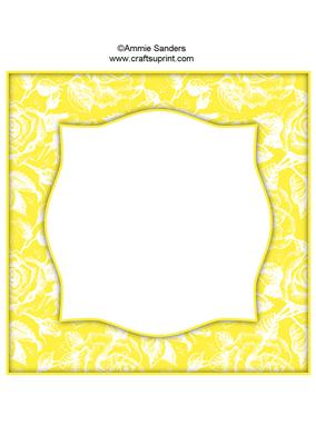 Vintage Rose 8x8 Blank Card Front - Bright Shade