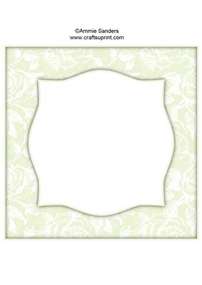 Vintage Rose 8x8 Blank Card Front - Bright Shade