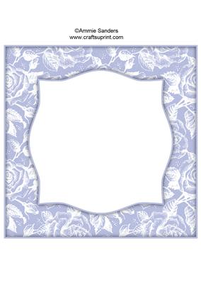 Vintage Rose 8x8 Blank Card Front - Bright Shade