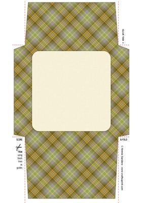 Vintage Yellow Roses 5x5 Envelope