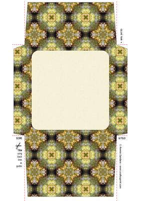 Vintage Yellow Roses 5x5 Envelope