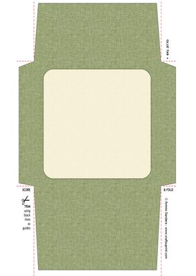 Vintage Yellow Roses 5x5 Envelope