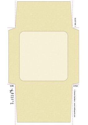 Vintage Yellow Roses 5x5 Envelope