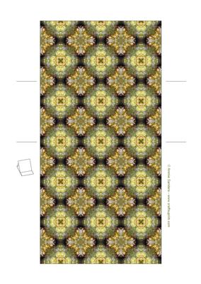 Vintage Yellow Roses Easel Card Base / Card Base