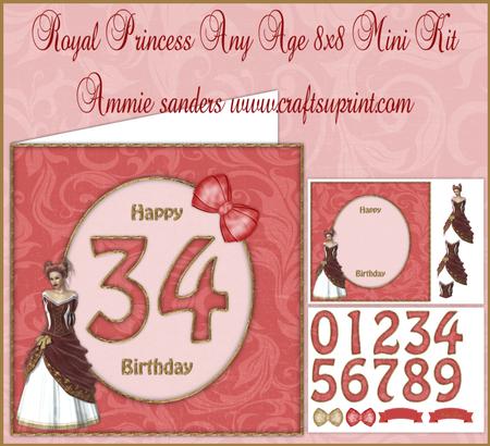 Royal Princess Any Age 8x8 Mini Kit