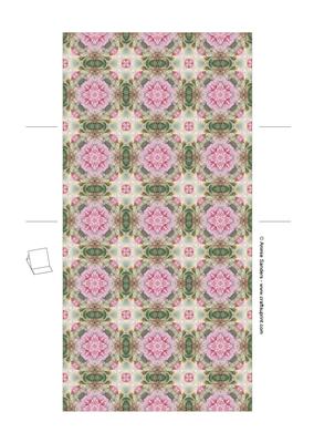 Vintage Pretty Pink Roses 5x5 Easel Card Base