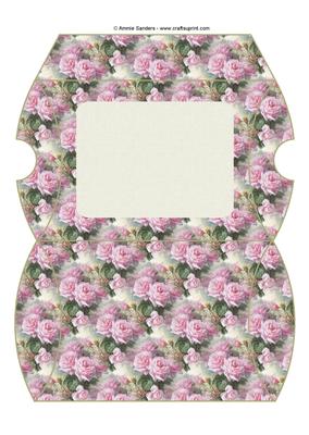 Vintage Pretty Pink Roses Pillow Box
