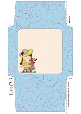 Sweet Flower Girl 5x5 Envelope