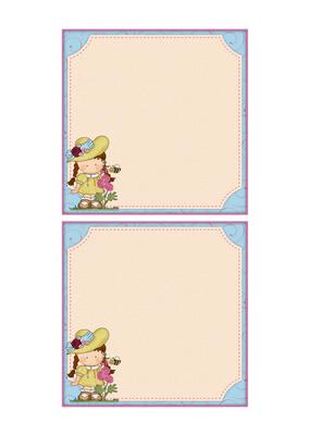 Sweet Flower Girl 5x5 Insert Panels