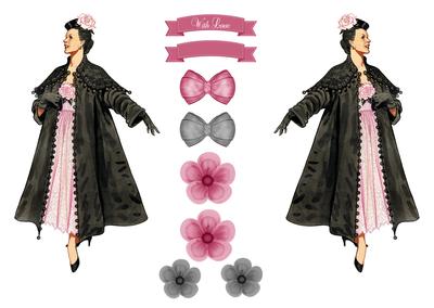 Vintage Fashion Beauty Toppers & Embellishments