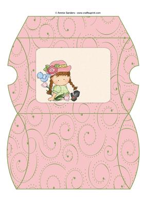 Sweet Flower Girl Pillow Box
