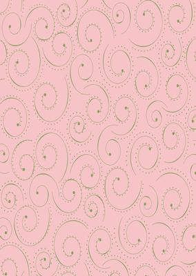 Sweet Flower Girl Dotted Swirls Backing Paper