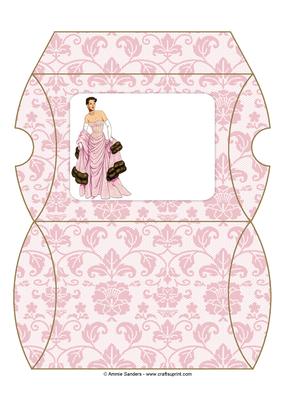Vintage Fashion Beauty Pillow Box
