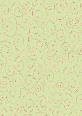 Sweet Flower Girl Dotted Swirls Backing Paper