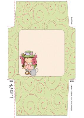 Sweet Flower Girl 5x5 Envelope