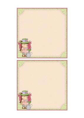 Sweet Flower Girl 5x5 Insert Panels