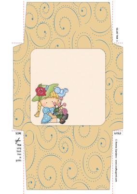 Sweet Flower Girl 5x5 Envelope