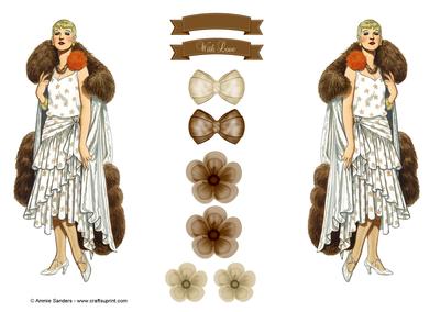 Vintage Fashion Beauty Toppers & Embellishments