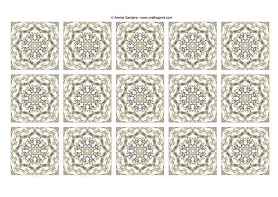 Vintage Fashion Beauty Teabag Tiles