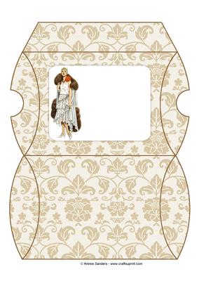Vintage Fashion Beauty Pillow Box