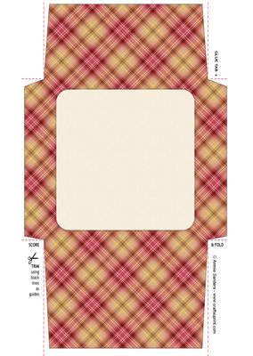 Vintage Pretty Pink & Cream Roses 5x5 Envelope