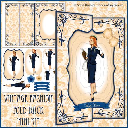 Vintage Fashion Beauty Fold Back Mini Kit