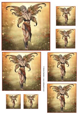 Ethereal Fairy ' Sunset ' Topper Sheet