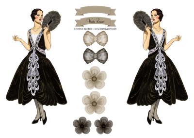 Vintage Fashion Beauty Toppers & Embellishments
