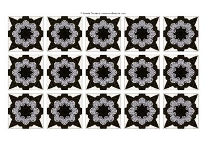 Vintage Fashion Beauty Teabag Tiles