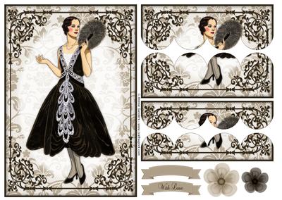 Vintage Fashion Beauty Scallop Stacker