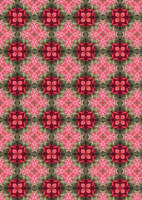 Vintage Pretty Pink & Red Roses Backing Paper