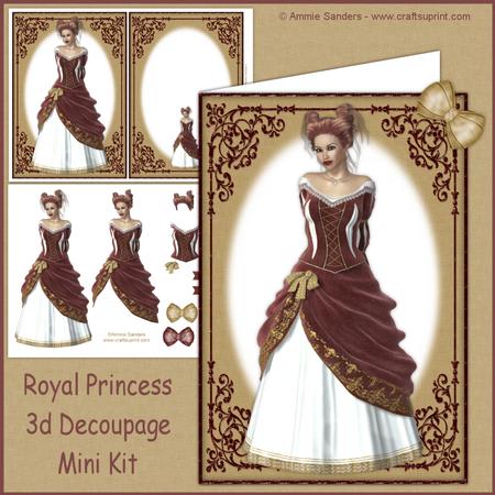 Royal Princess Beauty Decoupage Mini Kit