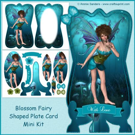 Blossom Fairy Shaped Plate Card Mini Kit