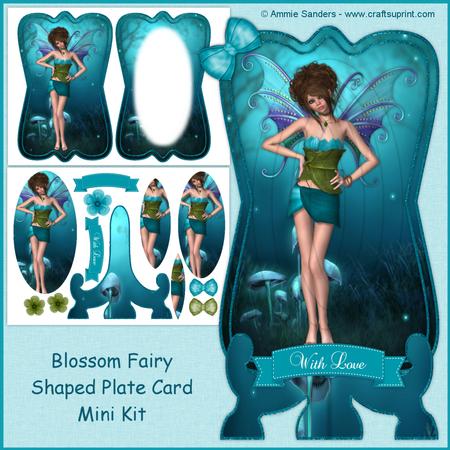 Blossom Fairy Shaped Plate Card Mini Kit
