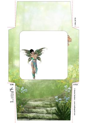 Ethereal Fairy ' Morning ' 5x5 Envelope